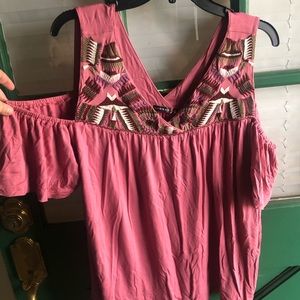 Hannah cold shoulder top